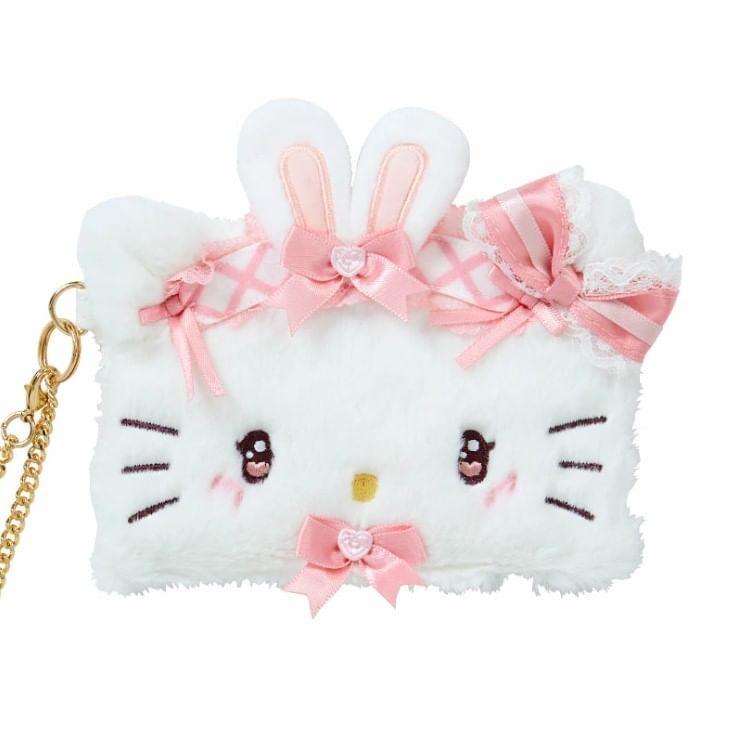 Hello Kitty Face-Shaped Bag Charm Card Case (Dream Ribbon Series) Product Image