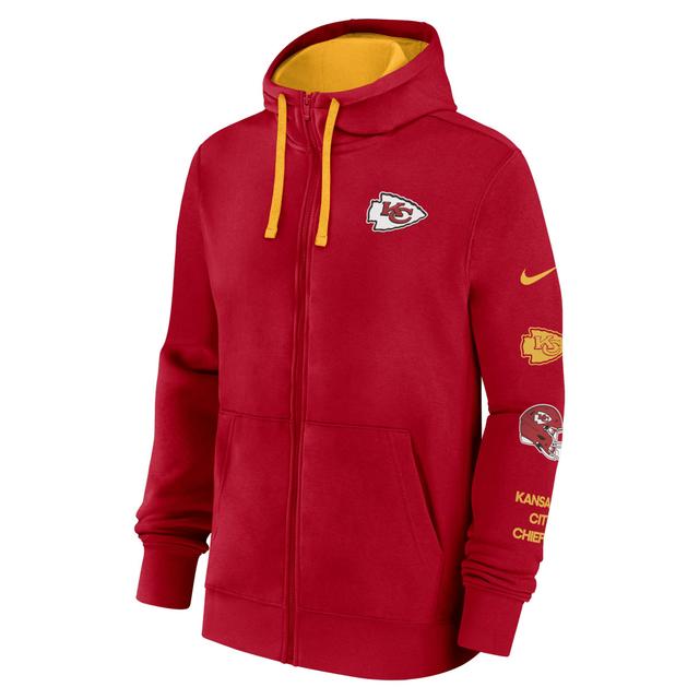 Kansas City Chiefs Club Nike Men's NFL Full-Zip Hoodie Product Image