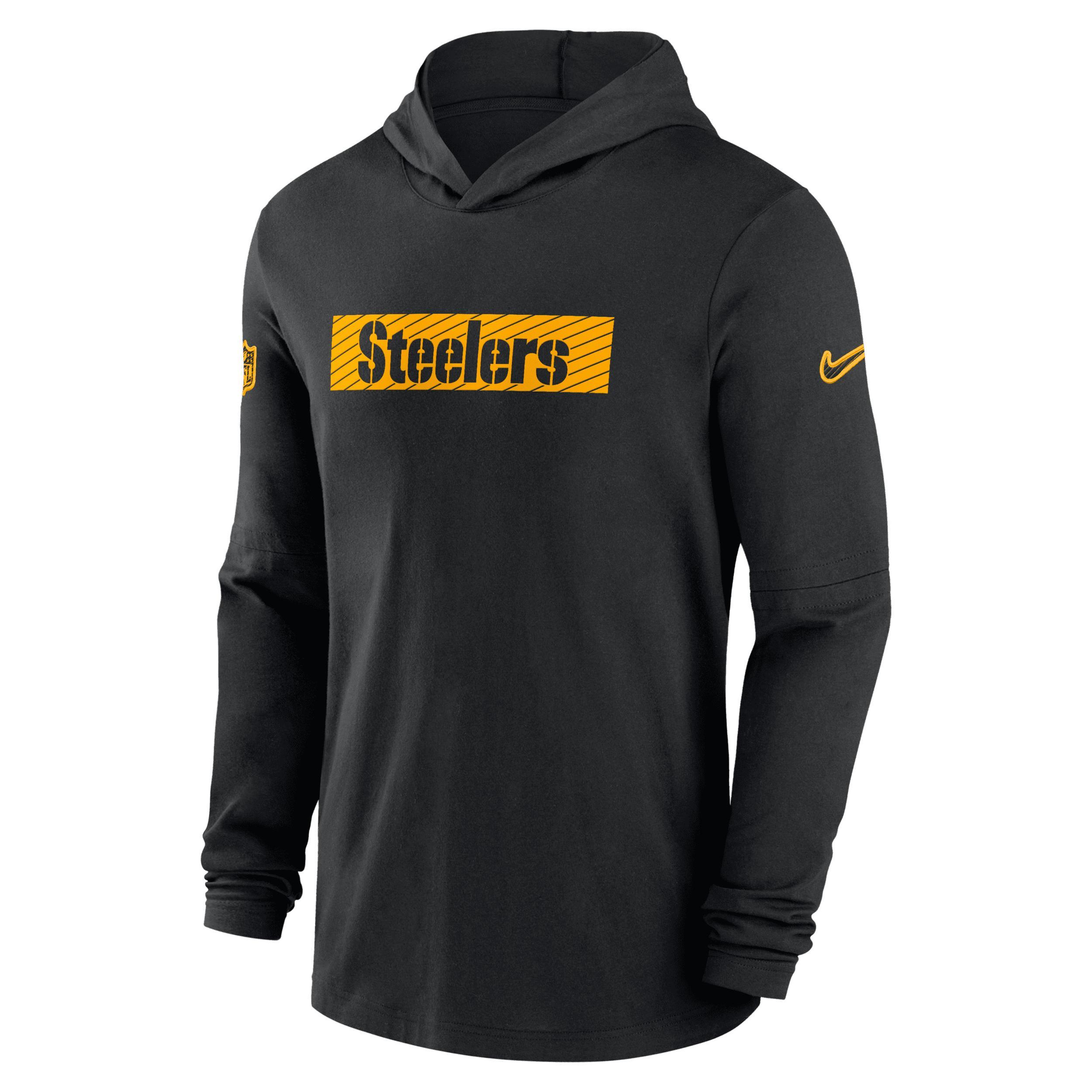 Nike Mens Scarlet San Francisco 49ers Sideline Hoodie Performance Long Sleeve T-Shirt Product Image