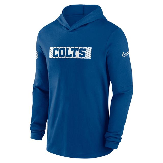 Nike Mens Scarlet San Francisco 49ers Sideline Hoodie Performance Long Sleeve T-Shirt Product Image