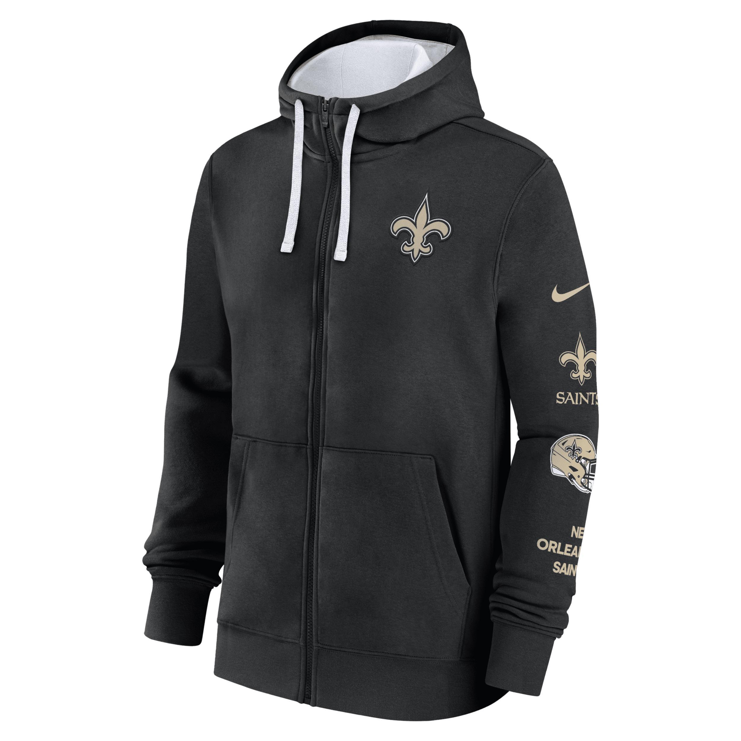 New Orleans Saints Club Nike Men's NFL Full-Zip Hoodie Product Image