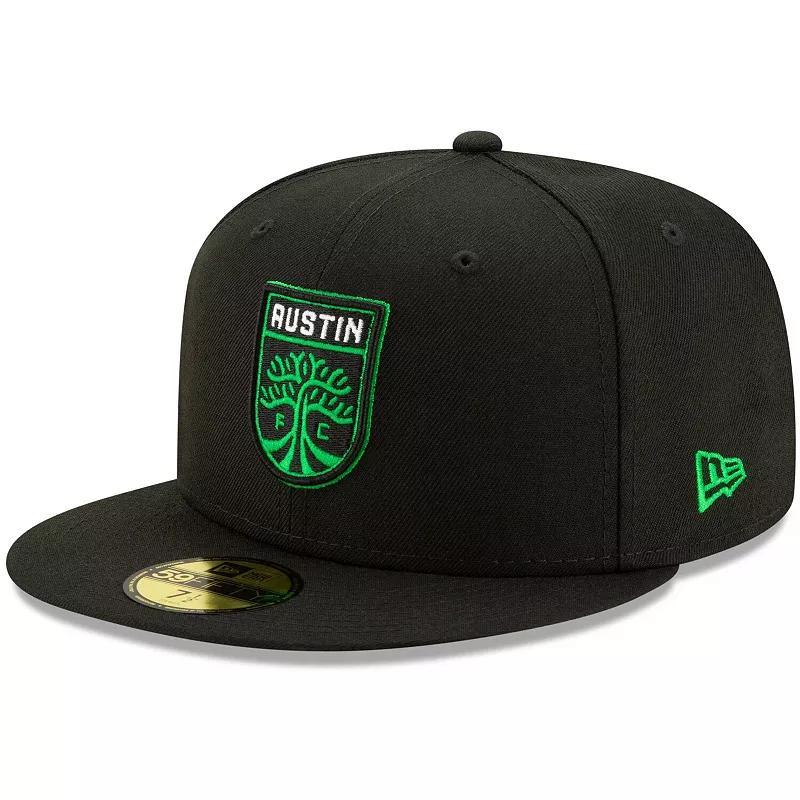 Mens New Era Black Austin FC 59FIFTY Fitted Hat Product Image