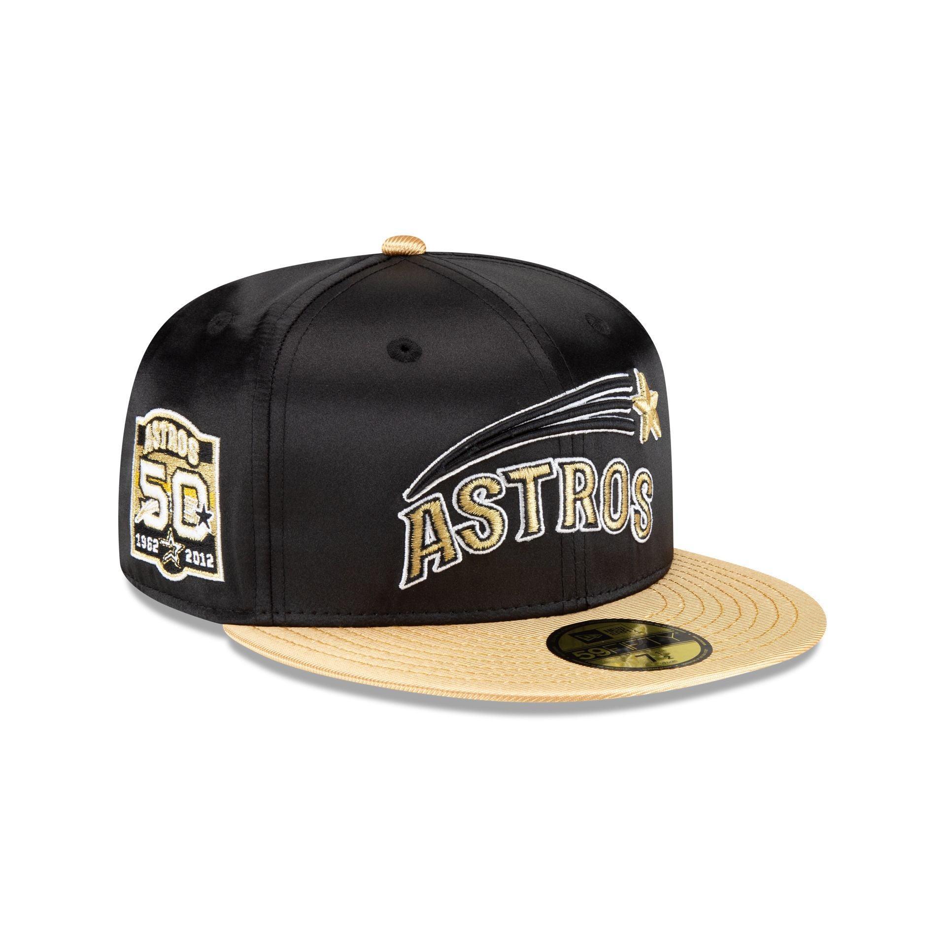 Houston Astros Metallic Gold 59FIFTY Fitted Hat Male Product Image