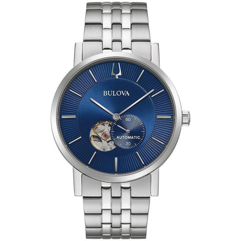 Bulova Mens Automatic Stainless Steel Watch - 96A247K Silver Tone Product Image