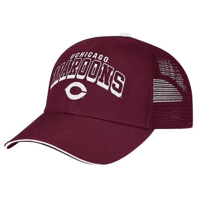 Mens Colosseum Maroon UChicago Maroons Wyatt Primary Team Trucker Adjustable Hat Product Image