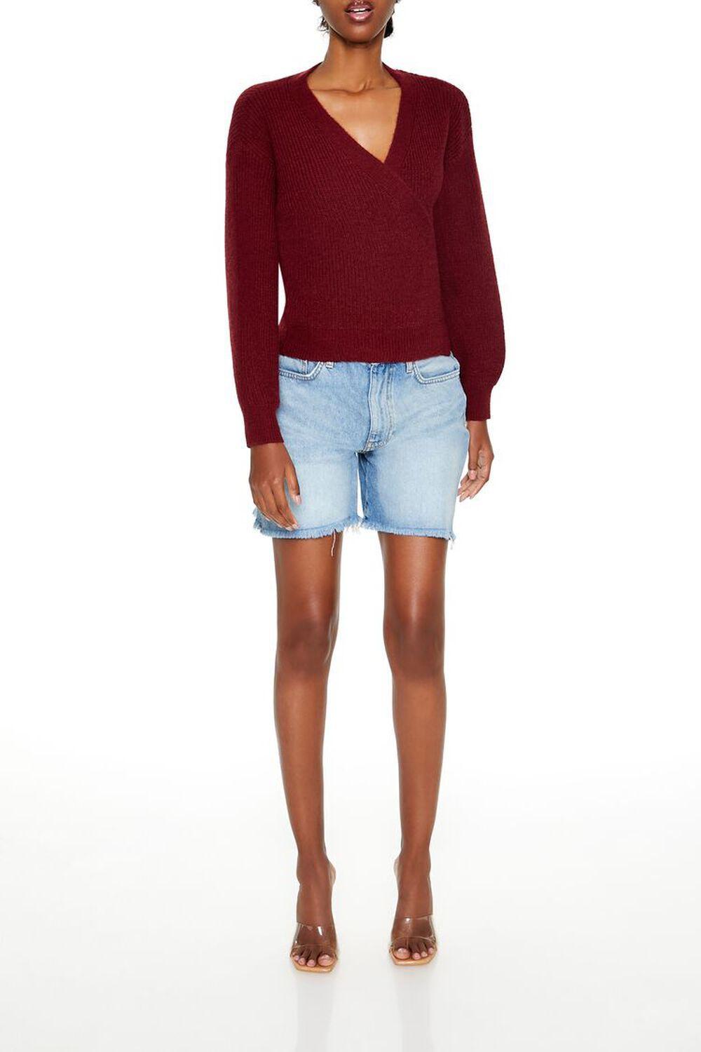 Drop-Sleeve Wrap Sweater | Forever 21 Product Image