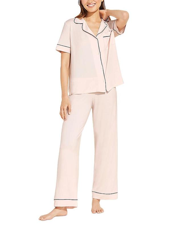 Eberjey Gisele Short Sleeve Jersey Knit Pajamas Product Image