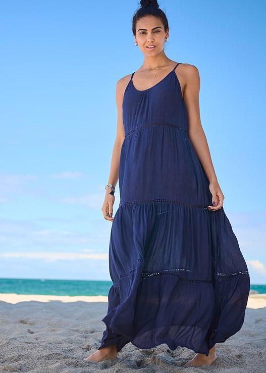 Eyelet Maxi Cover-Up Dress Product Image