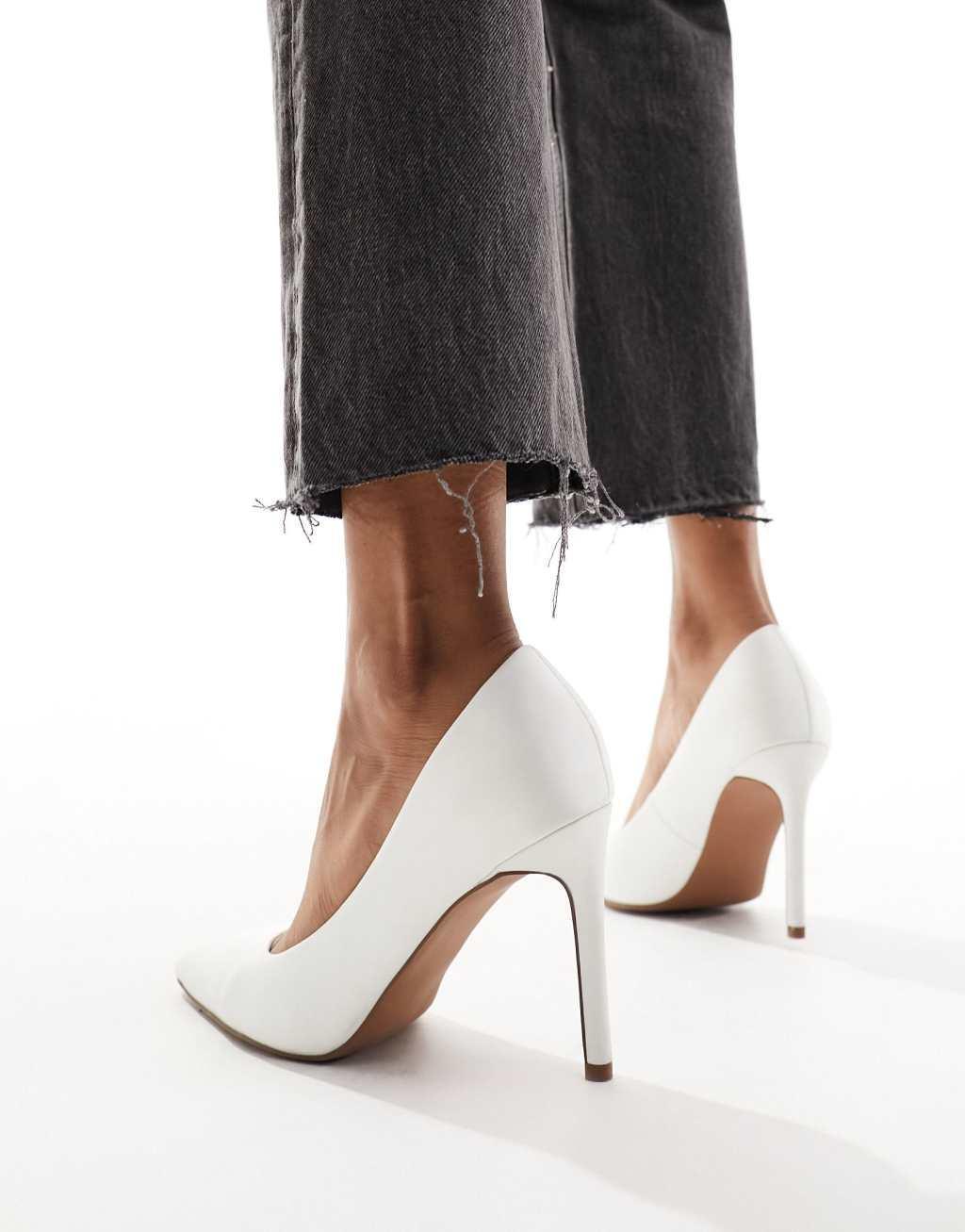 ASOS DESIGN Paphos pointed high heeled pumps Product Image