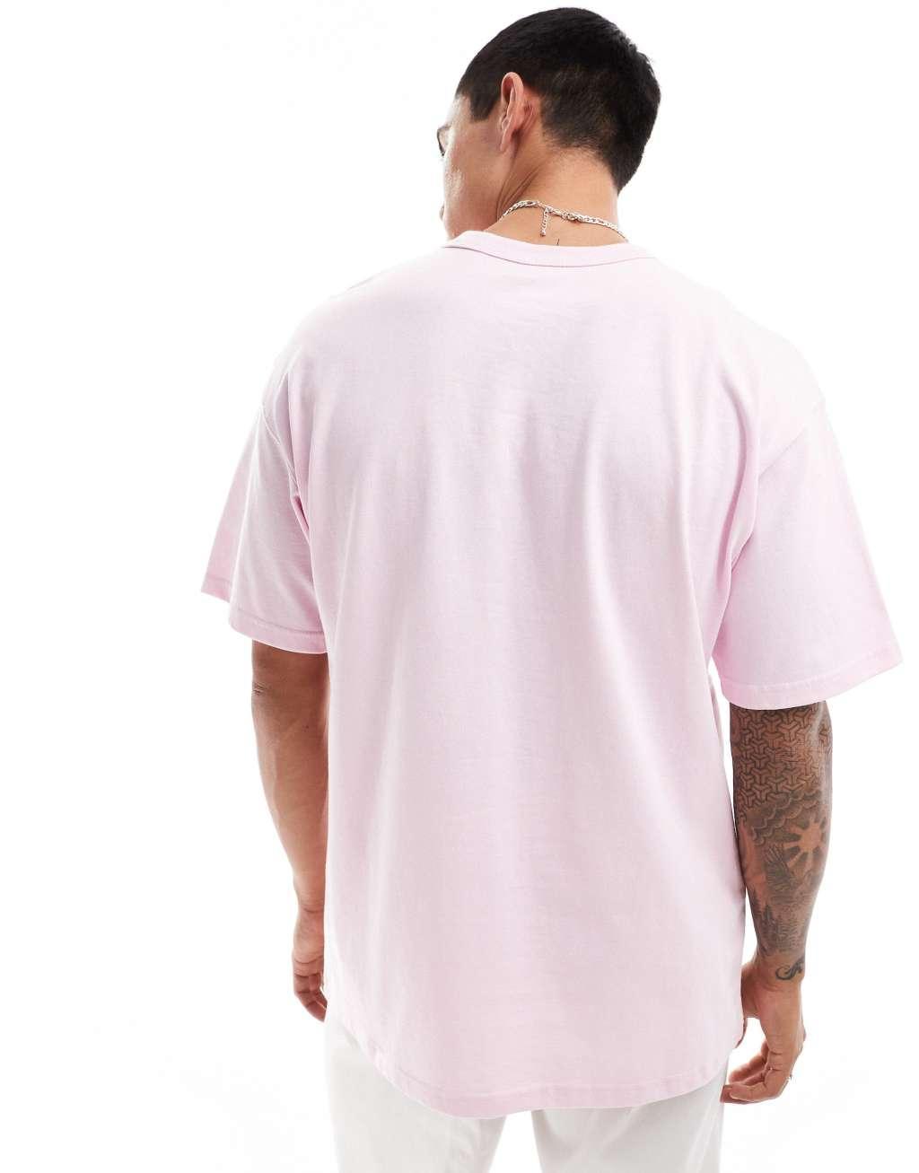 Nike Swoosh FM graphic t-shirt in pink Product Image