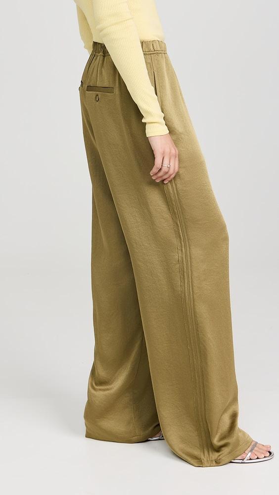 Vince Mid Rise Side Strap Wide Leg Pants | Shopbop Product Image