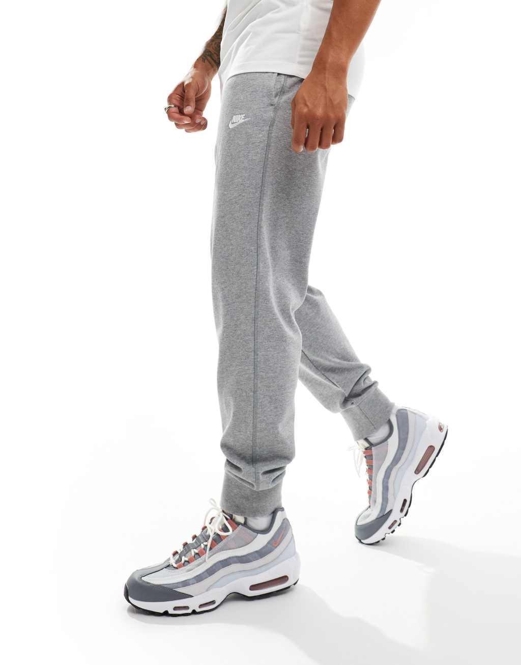 Nike Club Knit sweatpants in gray Product Image