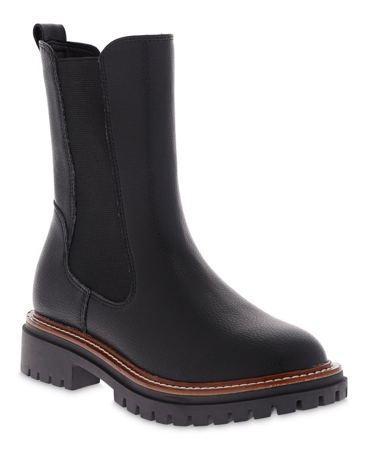 Mia Womens Fala Water-Resistant Lug Sole Leather Boots Product Image