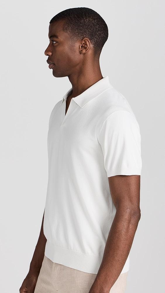 Club Monaco Short Sleeve Tech Johnny Collar Polo | Shopbop Product Image