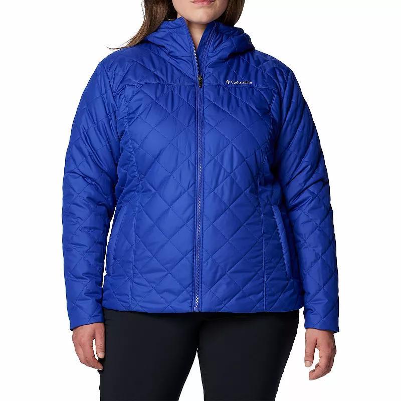 Plus Size Columbia Copper Crest II Hooded Jacket, Womens Dark Grey Product Image