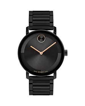 Men's Movado BoldÂ® Evolution Black IP Strap Watch with Textured Tonal Black Dial (Model: 3601123) Product Image