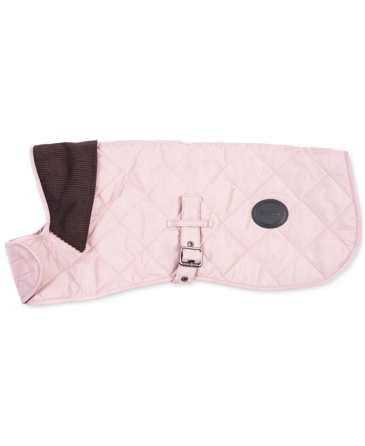 Barbour Diamond-Quilted Tartan-Lined Buckle Dog Coat - Pink Product Image