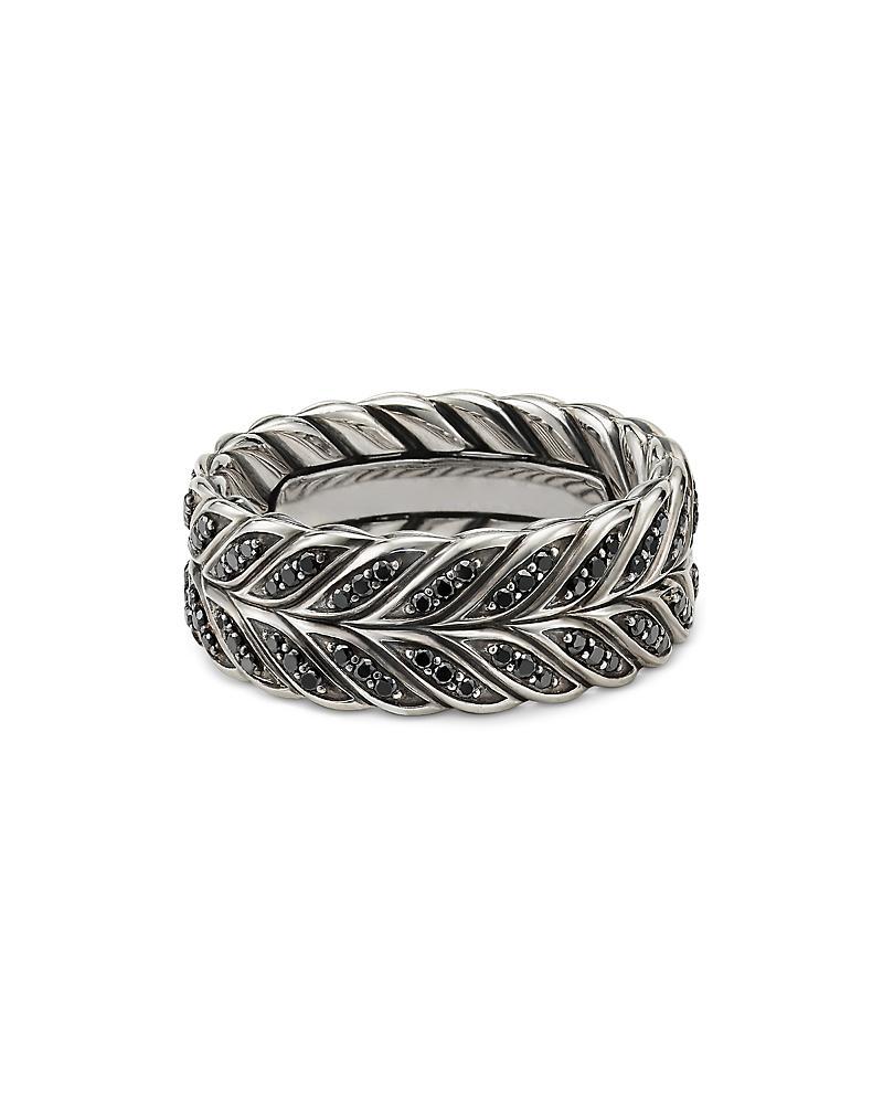 David Yurman Chevron Band Ring with Black Diamonds Product Image