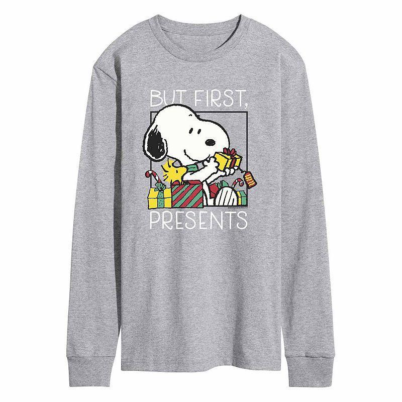 Mens Peanuts Presents Tee Grey Grey Product Image