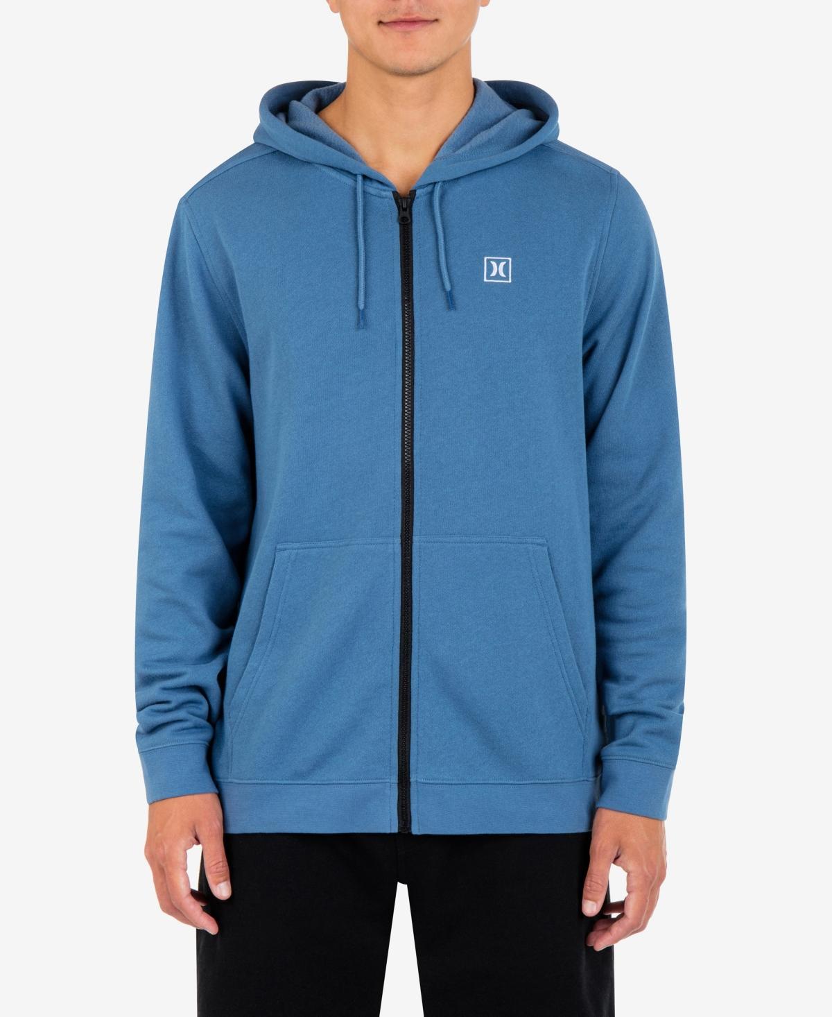 Hurley Mens Icon Chest Logo Full Zip Hooded Sweatshirt Product Image