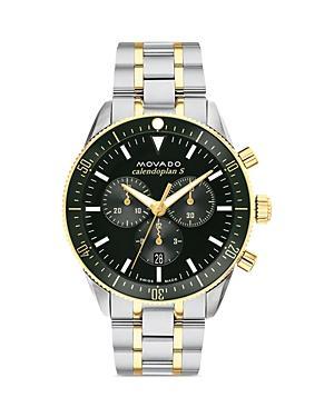 Movado Calendoplan S Two Tone Stainless Steel Chronograph, 42mm Product Image