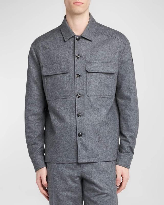 Mens Cashmere Button Up Shirt Product Image