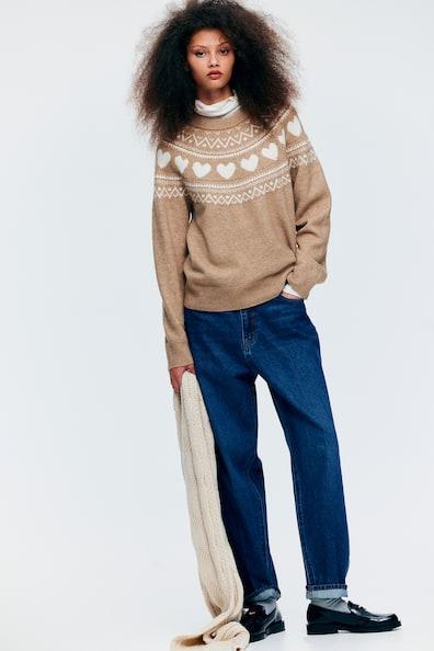 Jacquard-Knit Sweater Product Image