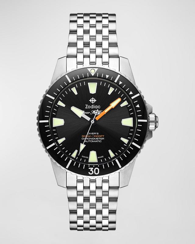 Mens Super Sea Wolf Pro-Diver Automatic Stainless Steel Watch Product Image