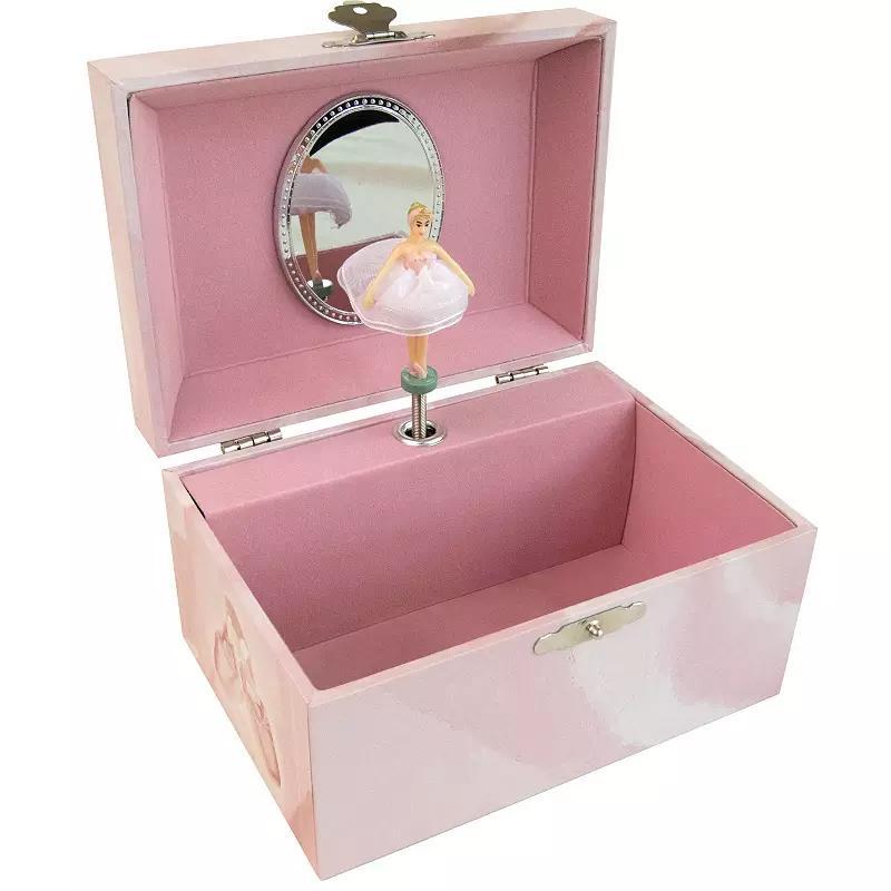 Mele and Co Mini Casey Original Twirling Ballerina Painted Musical Jewelry Box, Womens, Pink Product Image