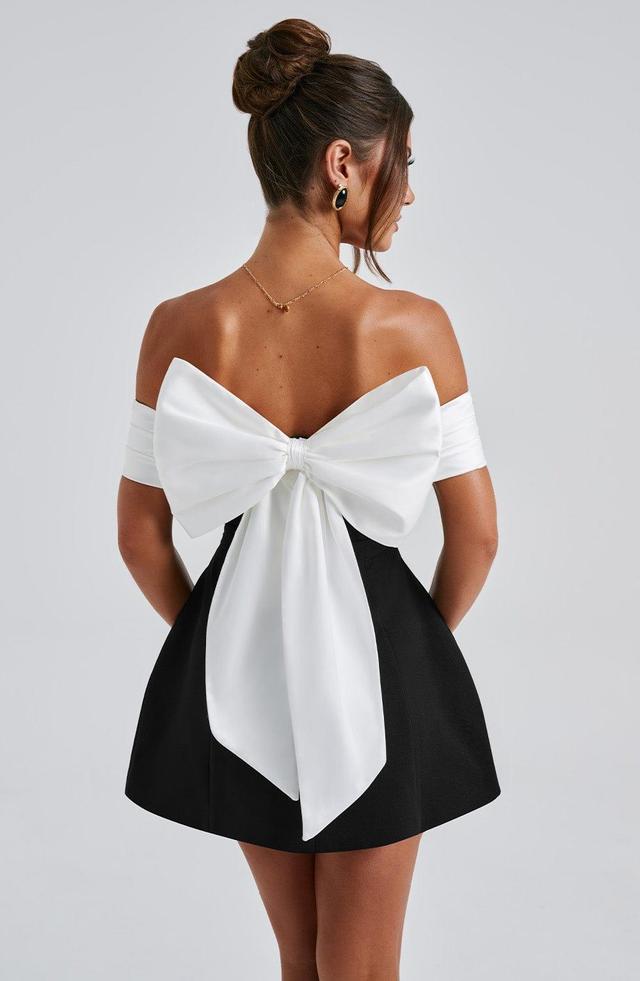 Delta Mini Dress - Black/White Product Image