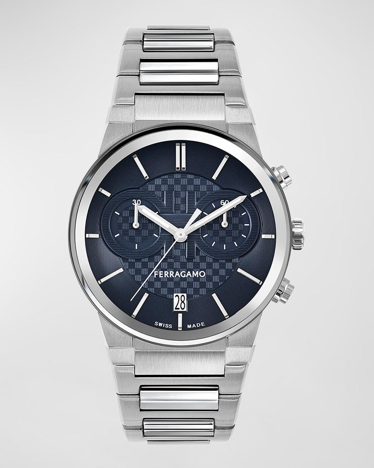 FERRAGAMO Sapphire Chronograph Bracelet Watch, 41mm Product Image