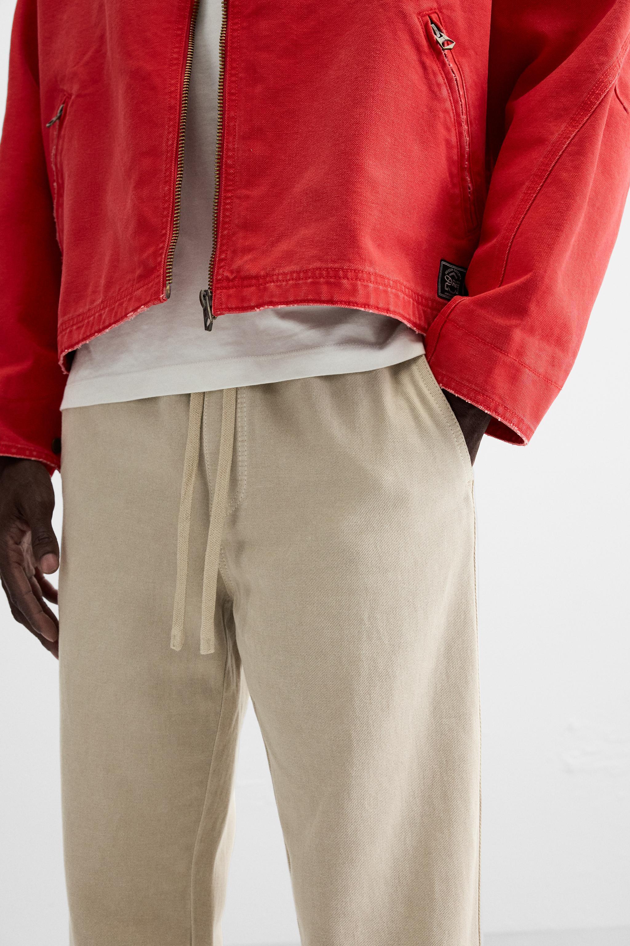 WASHED JOGGER WAIST PANTS Product Image