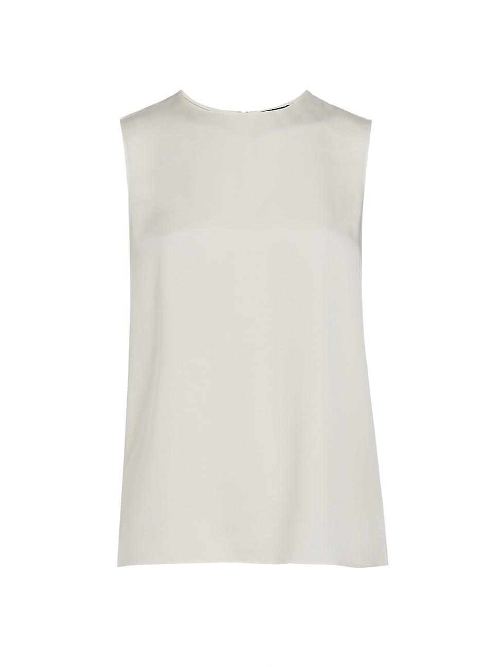 Womens Sleeveless Silk Top Product Image