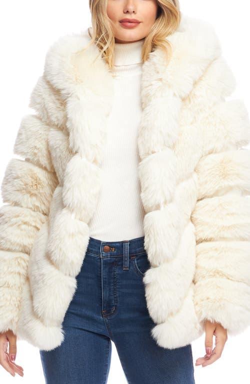 DONNA SALYERS FABULOUS FURS Chateau Quilted Faux Fur Hooded Coat Product Image