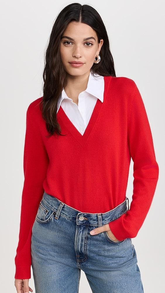 alice + olivia Denby Woven Collar Pullover | Shopbop Product Image