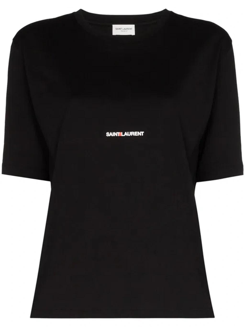 Logo Cotton T Shirt In Black Product Image