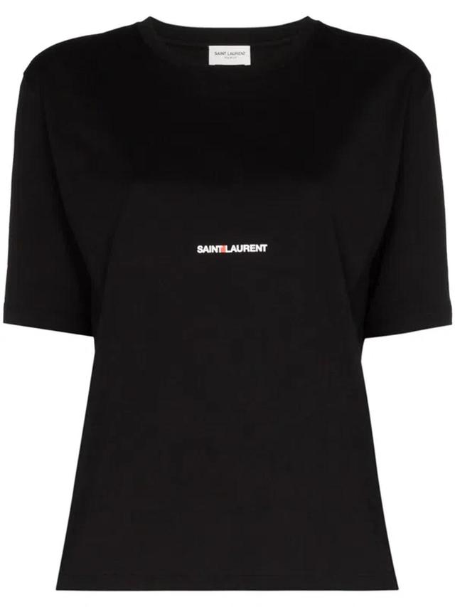 Logo Cotton T Shirt In Black Product Image