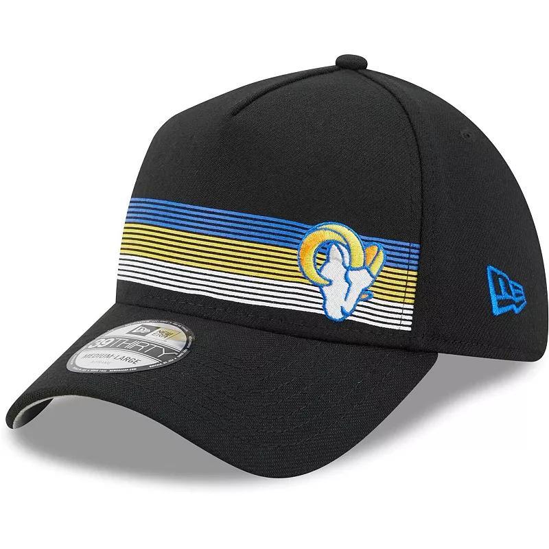 Mens New Era Los Angeles Rams Flawless Stripe 39THIRTY Flex Hat Product Image