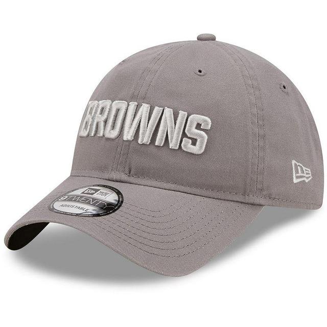 Mens New Era Gray Cleveland Browns Core Classic 2.0 9TWENTY Adjustable Hat Product Image