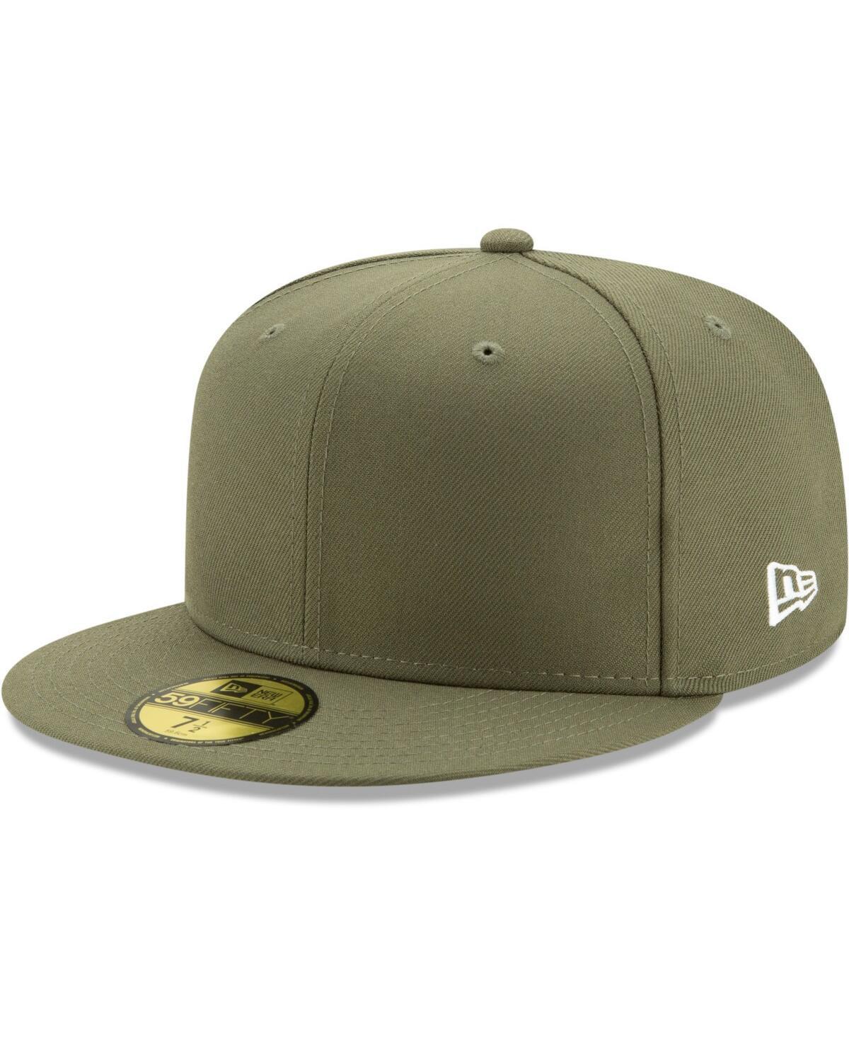 Mens New Era Green Blank 59FIFTY Fitted Hat Product Image