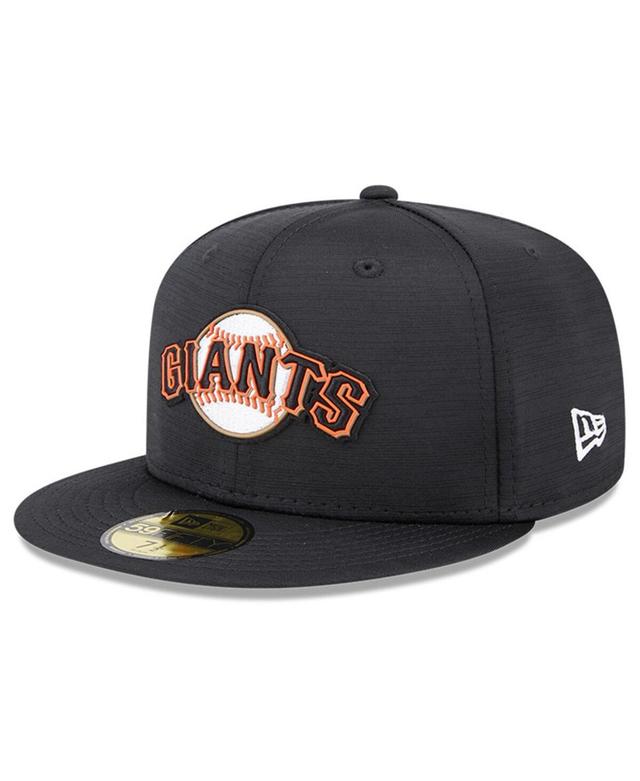 Mens New Era Black San Francisco Giants 2023 Clubhouse 59FIFTY Fitted Hat Product Image