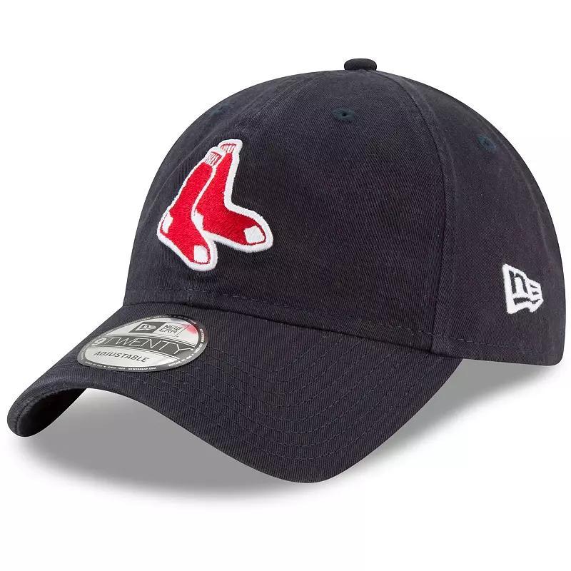 Mens New Era Boston Red Sox Logo Replica Core Classic 9TWENTY Adjustable Hat, Blue Product Image