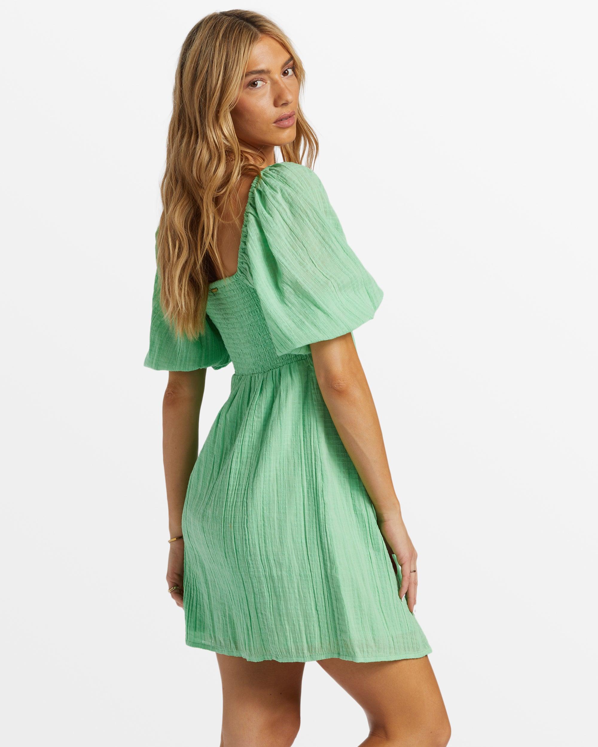 Sol Puff Sleeve Mini Dress - Bright Meadow Female Product Image