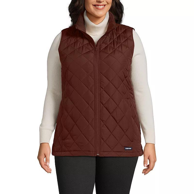 Plus Size Lands End Insulated Vest, Womens Red Product Image