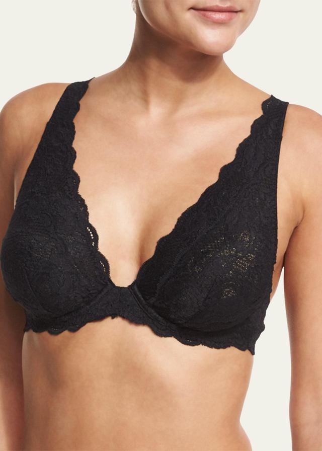 Candie Lace Plunge Underwire Bra Product Image