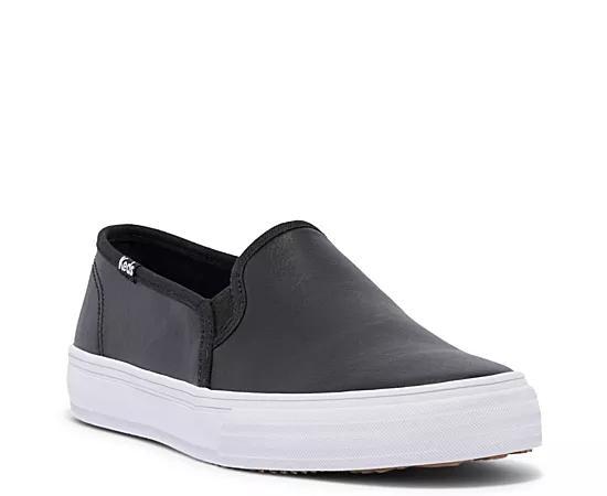 Keds Womens Double Decker Leather Slip On Sneaker Product Image