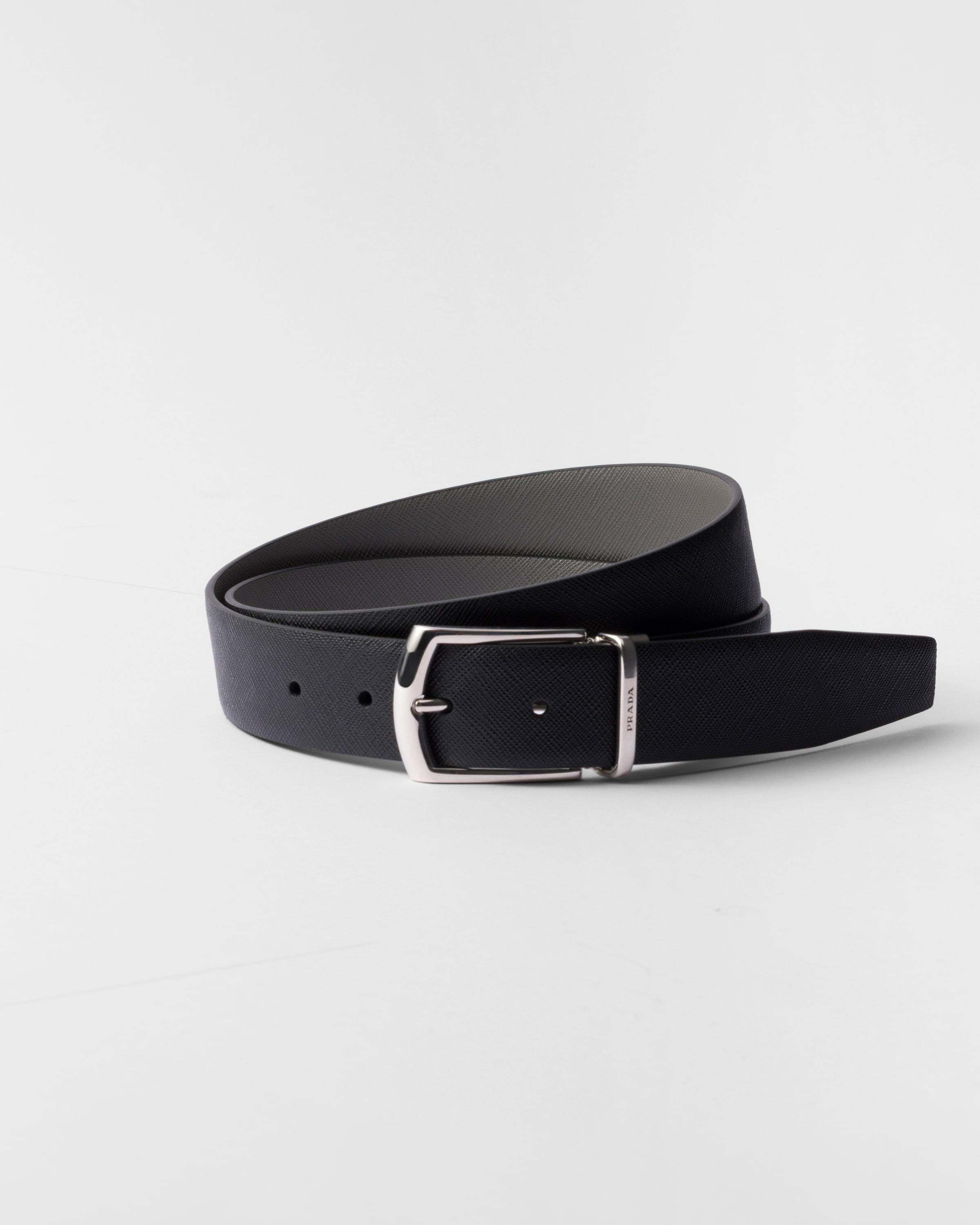 Reversible Saffiano leather belt Product Image