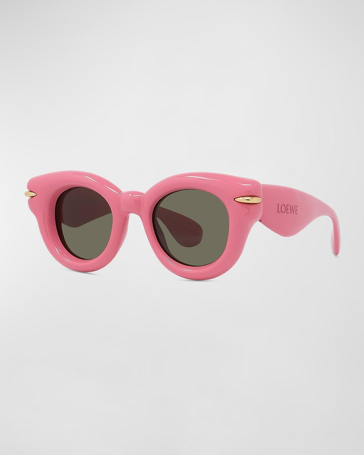 Inflated Pantos Acetate Round Sunglasses Product Image