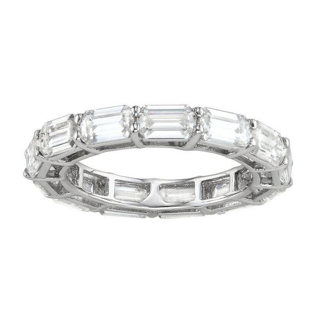 Charles & Colvard Lab Created Moissanite Eternity Band, White, 6 Product Image