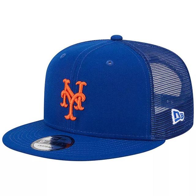 Mens New Era Royal New York Mets Team Color Trucker 9FIFTY Snapback Hat Product Image